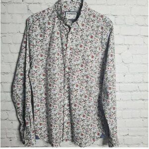 Express Men's Slim Soft Wash Floral Button-Down Shirt